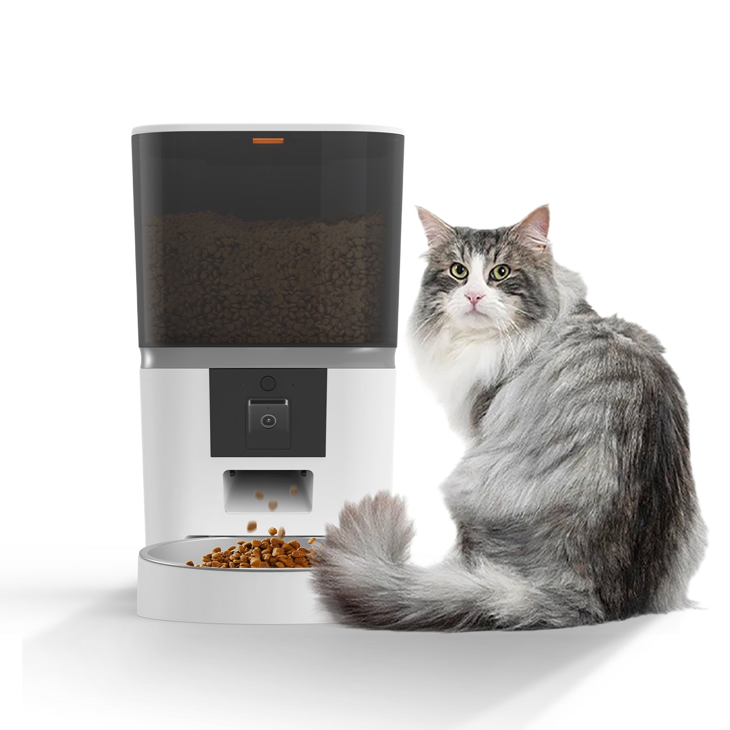 Smart Automatic Pet Feeder with Camera (6L Capacity)