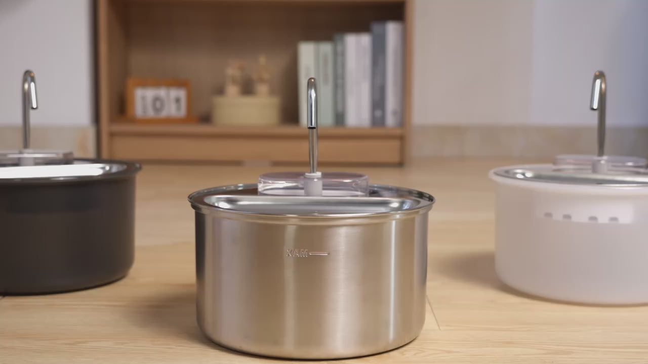 Pet Stainless Steel Fountain Water Dispenser